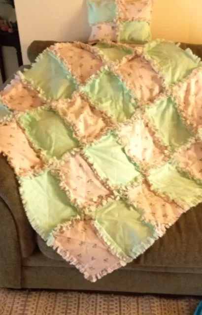 Edredón Baby Rag con almohada a juego 40x40" envío gratuito