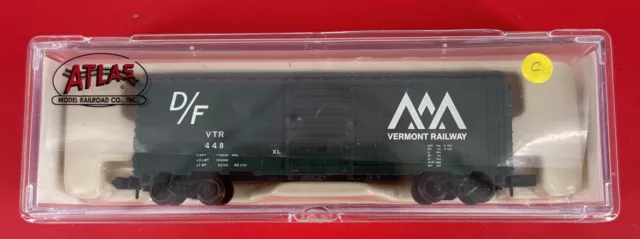 Atlas Vermont Railway Box Car 40’ #34061 Road #448 N Scale L/N In The Box