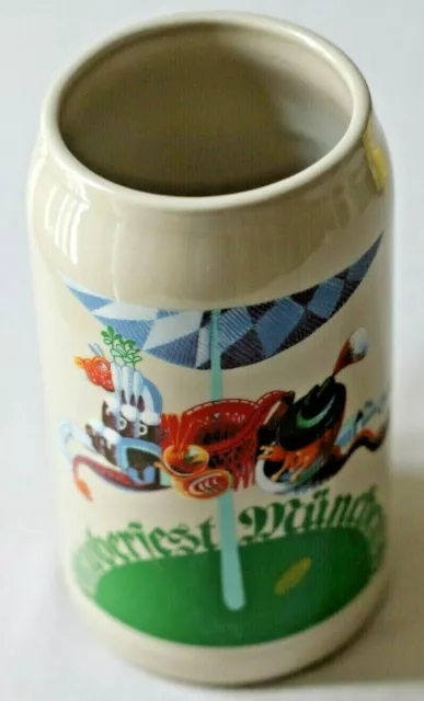 Chope Oktoberfest Munich Germany RASTAL Beer Stein Erhard Schulz 1.0L Vtg 1990 2