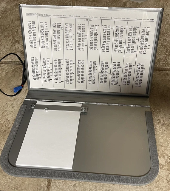 ADAM12 LAPD VINTAGE Lighted Hot Sheet Desk 12 Volt Plus More 850.00