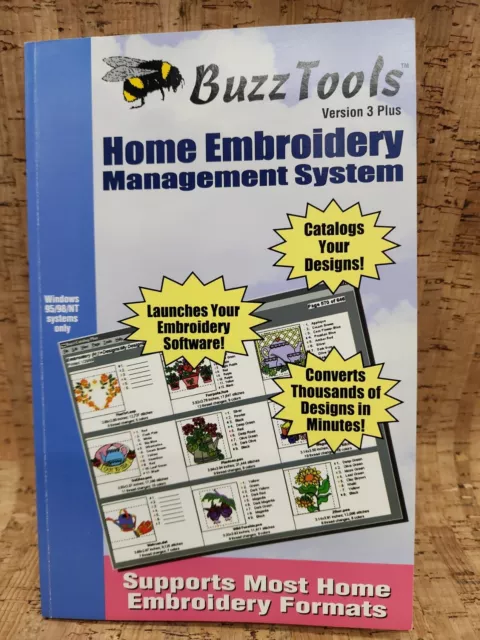 Sistema de Gestión de Bordados para el Hogar Buzz Tools Versión 3 Plus SOLAMENTE GUÍA