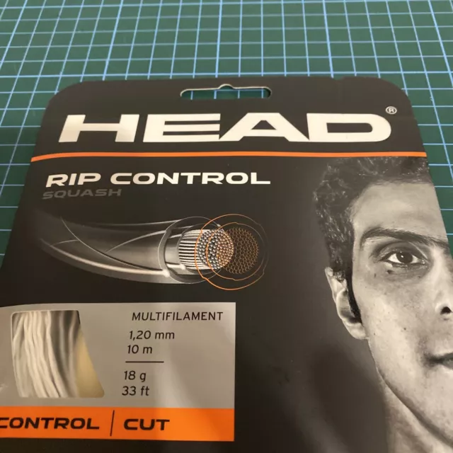 Head Rip Control Squash String 18 / 1.20mm - White **NEW FROM HEAD**
