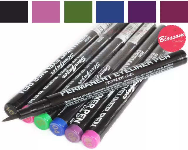 Stargazer SEMI-PERMANENT EYE LINER PEN Long Lasting up to 24H ALL COLOURS