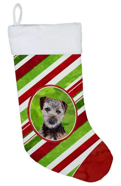 Norfolk Terrier Christmas Stocking Candy Cane Christmas Stocking SC9807-CS