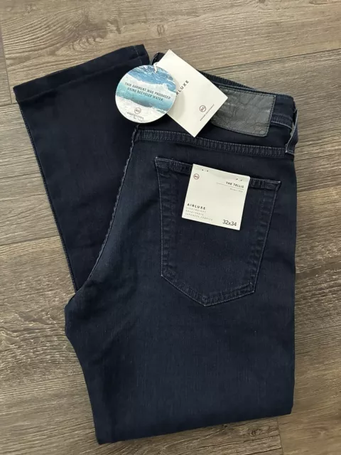 AG Mens The Tellis Modern Slim Fit Jeans in Dark Blue Wash AIRLUXE Sz 32x34