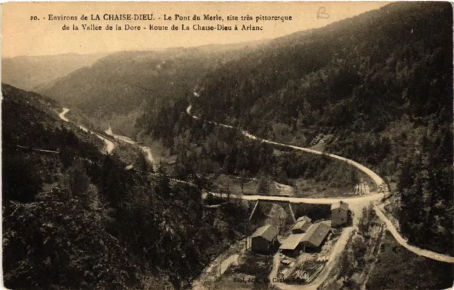 CPA Env. de La CHAISE-DIEU - Le Pont du Merle site tres (517230)