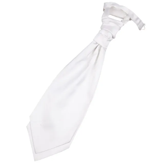 Cravatta da matrimonio alveare bianco raso semplice pre-legata alveare bianco di DQT