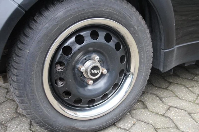 1Set  15" Edelstahl Felgen Zierringe in Chrom Optik Felgenzierringe Radzierringe