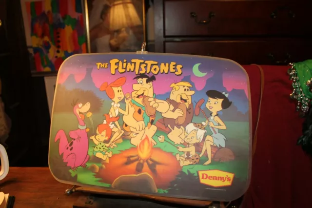 Vintage 1989 Denny's Laminated Place-mat The Flintstones