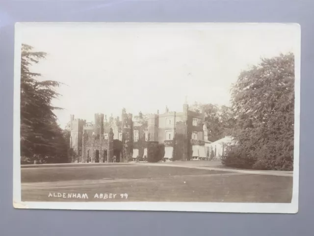Aldenham Abbey c.1910 RP postcard nr Watford Hertfordshire