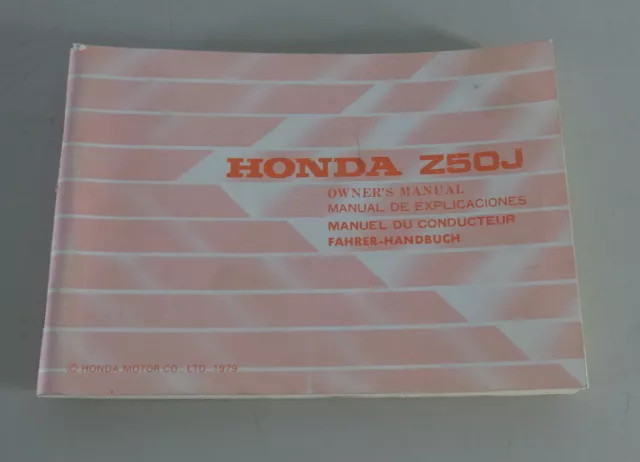 Mode D 'em Ploi / Manuel Honda Monkey Z 50 J Support 1979