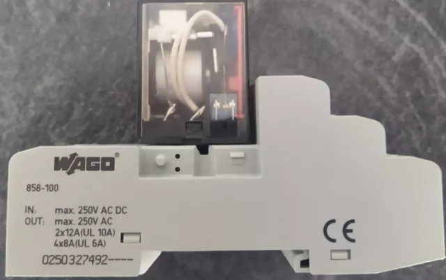 Lot X5 WAGO  858-100 avec Relais HF18FH/024-4Z1GDJ