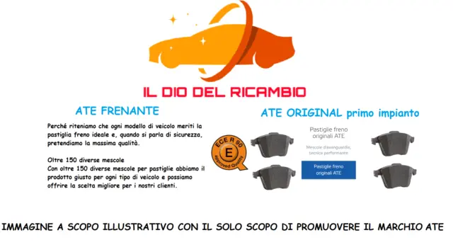 Pastiglie Freno Anteriori ALFA ROMEO MITO 955 198 A4000  ATE 603984 Kit Kit