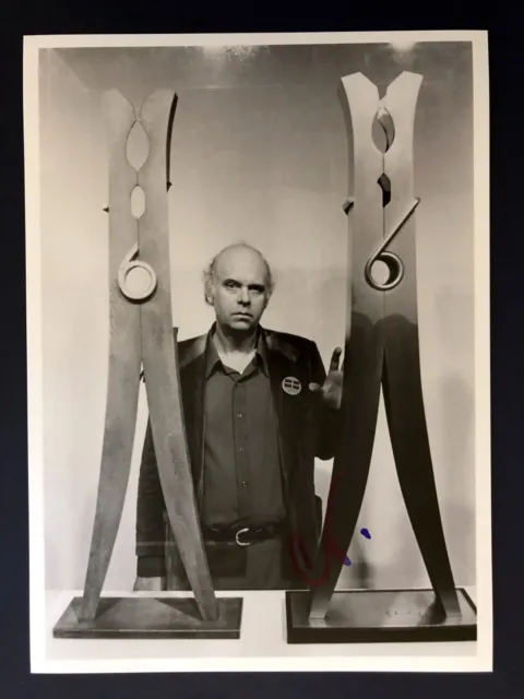 Claes Oldenburg *Pop Art* 13x18 cm Signiertes Foto. Autogramm / Autograph