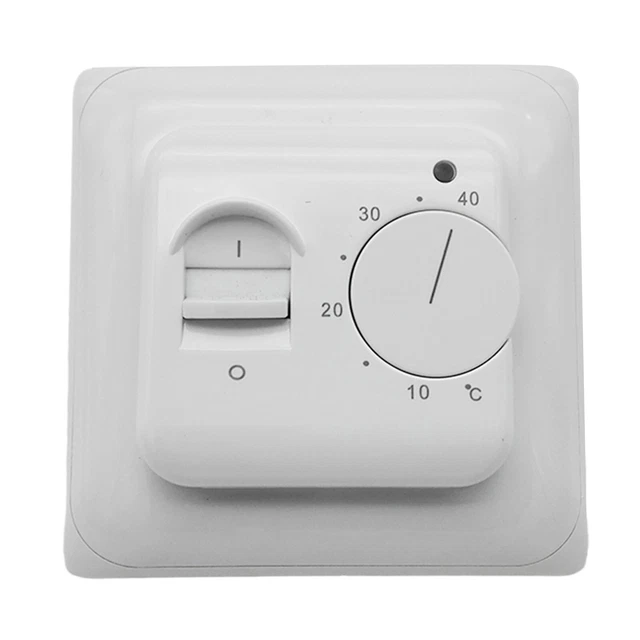 Energy Saving Heating Thermostat, Mechanical Manual Heating Thermostat, Floor Sensor for Office Living Room, Home Villa