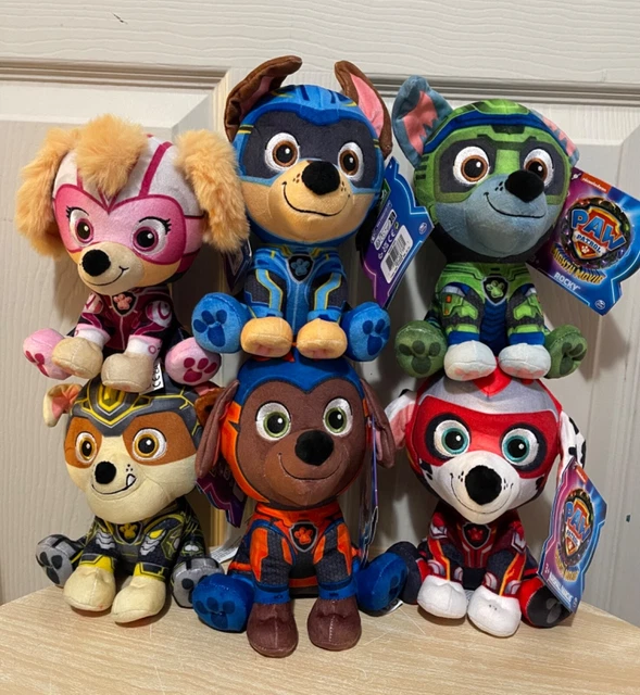 PAW PATROL THE Mighty Movie 7 inch plush Skye Chase Rocky Zuma 27.49