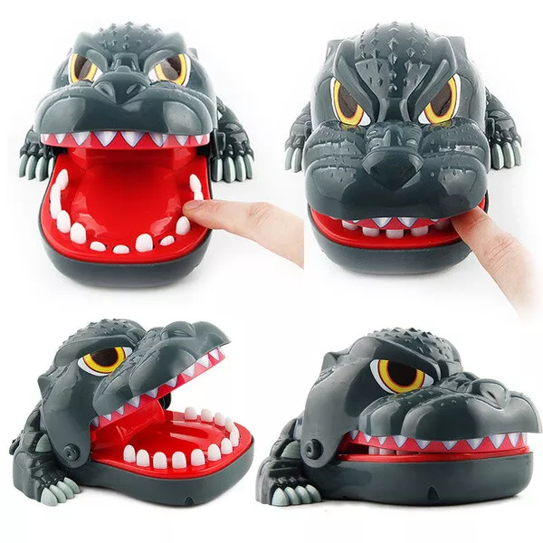 Creativo dinosaurio mordida juego de dedos Chidlren Kid boca dentista juguete ed