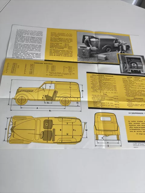 Renault break 4 places dauphinoise catalogue prospectus brochure vente 3