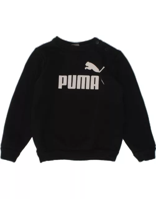 PUMA Baby Boys Graphic Sweatshirt Jumper 12-18 Months Black Cotton BG07