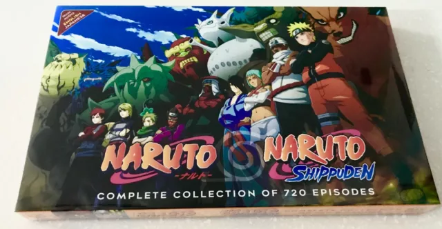 Naruto + Naruto Shippuden - Complete Anime Tv Series DVD (1-720 EPS) ( ENG DUB )