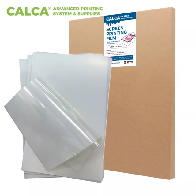 CALCA 11" x 17" Waterproof Inkjet Milky Premium Transparency Film 100 Sheets/lot