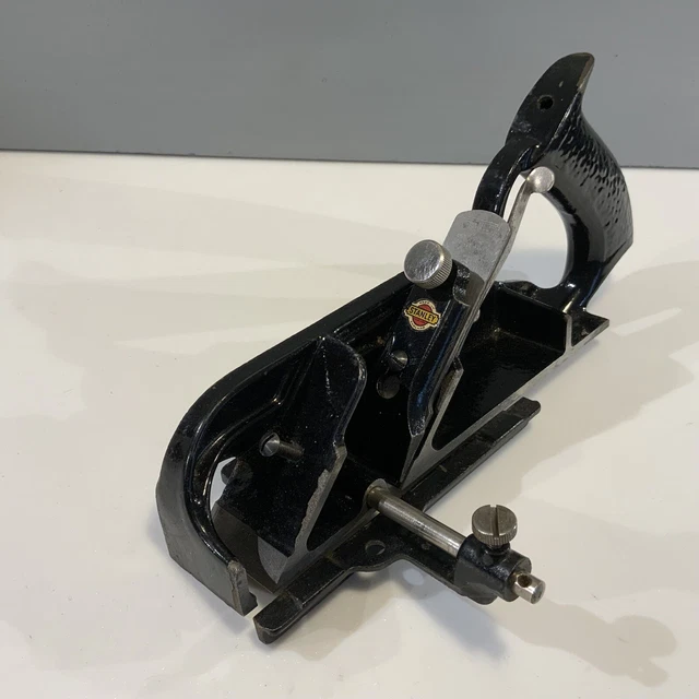 VINTAGE STANLEY No 78 REBATE BLOCK PLANE WITH FENCE & DEPTH STOP MADE IN ENGLAND