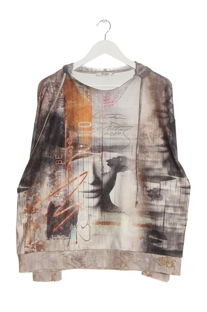 Felpa Missy donna taglia DE 42 nudo-grigio chiaro-arancio chiaro casual look