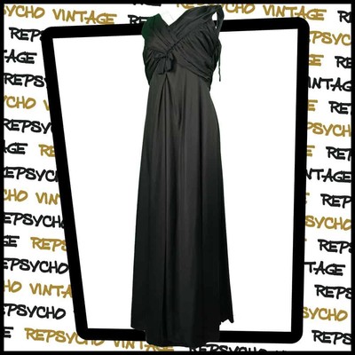 Belle rétro vintage 1950 S brocart noir bal Parti Swing Cercle Robe 10 très bon état Belle rétro vintage 1950 S brocart noir bal Parti Swing Cercle Robe 10 très bon état
