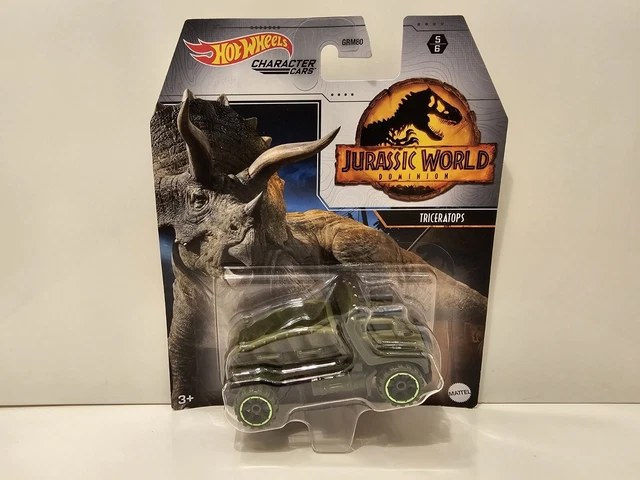Hot Wheels Jurassic World Cars - Triceratops Toy Kids Gioca regalo (Inviato da UK