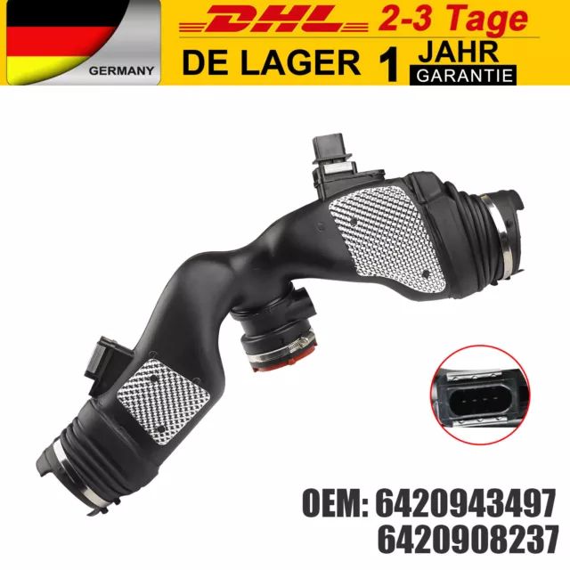 Für Mercedes-Benz V6 OM642 Ansaugrohr Reinluftkanal Luftmassenmesser A6420908237