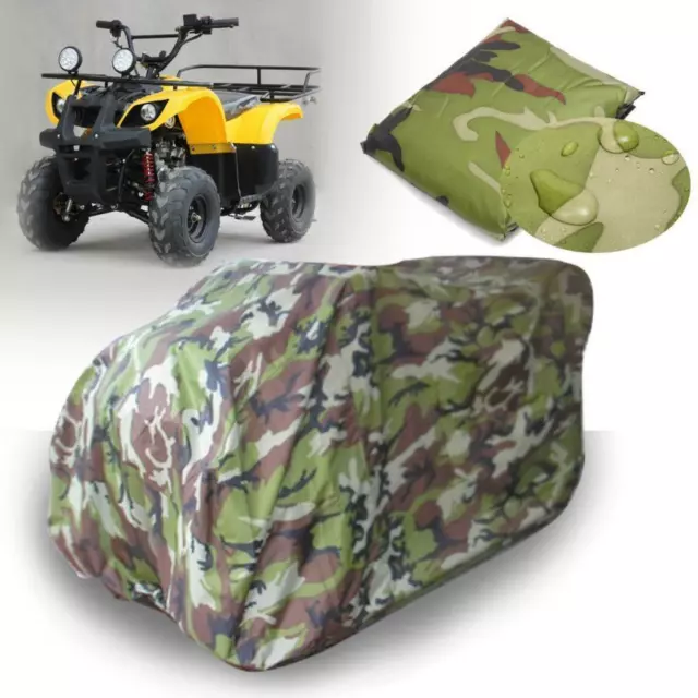 Telo Copri Tealio Protezione Pioggia Impermeabile ATV Moto Quad - Camo 3XL