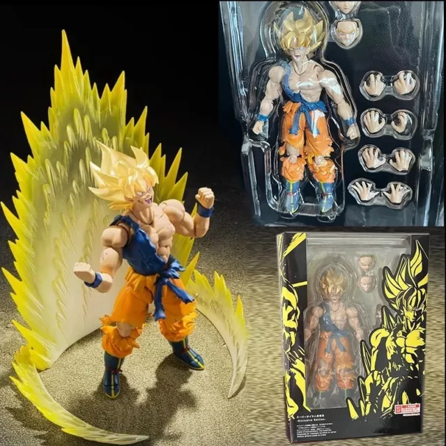 DEMONIACAL FIT DBZ SH figuarts Dragonball Son Goku Super Saiyan PVC Figure  Doll £83.99 - PicClick UK
