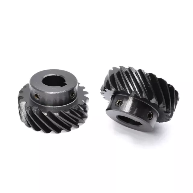 2 Mod 15 Teeth Helical Gear Blackened Pinion Transmission Gears 45# Steel