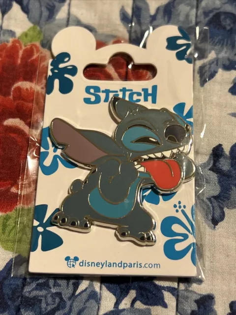 Disney Lilo & Stitch Pin Sticking Tongue Out Collectible Paris Trading Pin