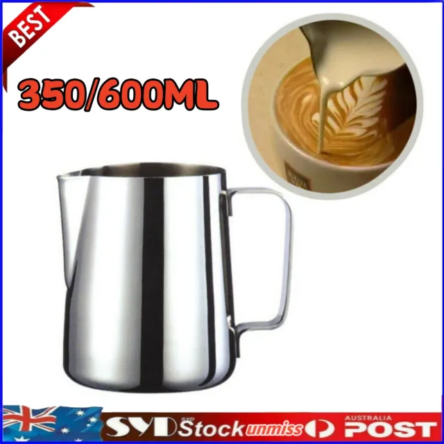 350/600ML Stainless Steel Coffee Pitcher Craft Latte Milk Frothing Jug