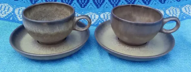 Denby Romany 2 x Tea Cups and Saucers