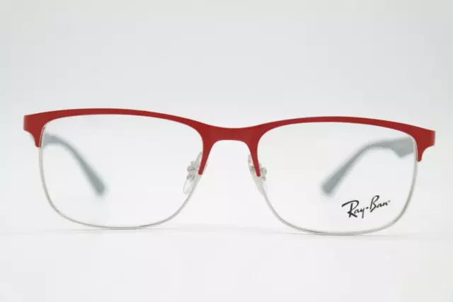 Glasses Ray Ban RB 1052 Junior Red Silver Grey Oval Frames Eyeglasses New