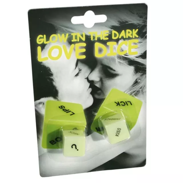 Glow In The Dark Love Dice Kama Sutra Game Sexy Romantic Adult Stocking Filler