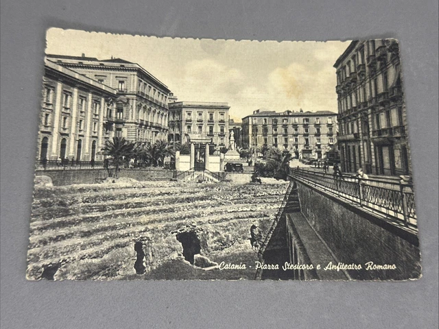 Carte Postale Ancienne - Catania, Piazza Stesicoro E Palazzo Dei Tribunali - 1930