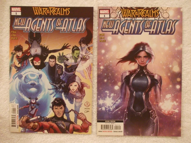New Agents Of Atlas War Of The Realms #1 #2 2019 Marvel U.s. Aero High Grades Nm