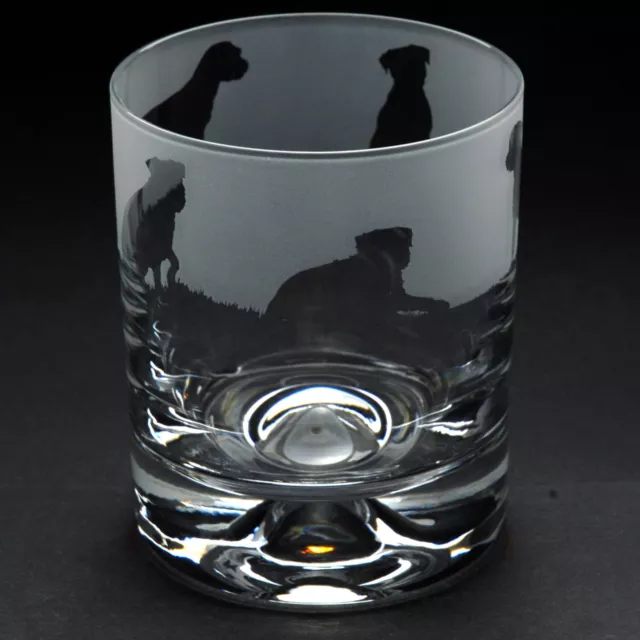 Border Terrier | Dog Whisky Tumbler Glass | Engraved | Gift - Present