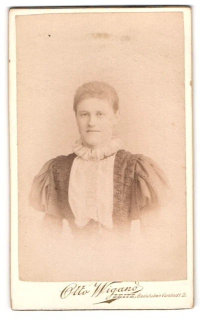 Fotografie Otto Wigand, Zeitz, Badstubenvorstadt 2, Portrait junge Dame trägt B