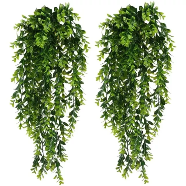 2pcs Artificial Trailing Plants Fake Hanging Plants Faux Foliage Greenery Plant