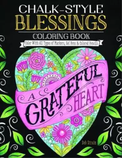 Deb Strain Chalk-Style Blessings Coloring Book (Tapa blanda) (Importación USA)