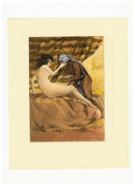 Estampe Originale Louis ICART 1935 - Eau-forte En Couleurs Rare 1/440 Sur Vélin - Parfait état