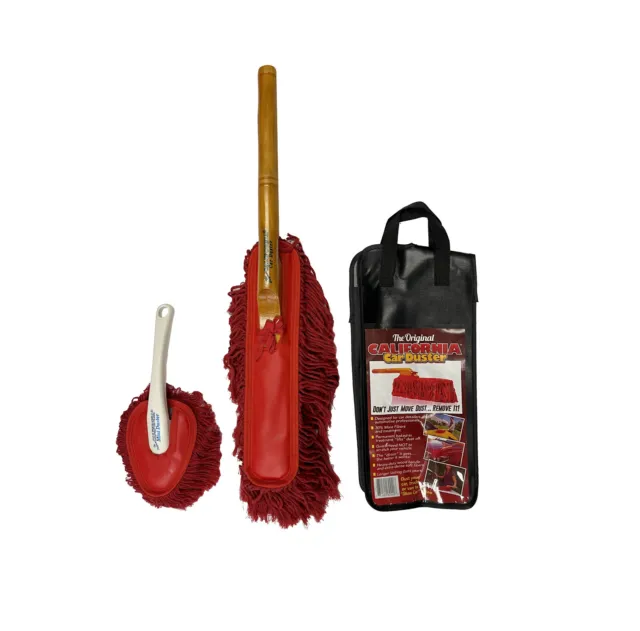 California Car Duster Combo Kit with Wood Handle and Plastic Mini Duster 62440