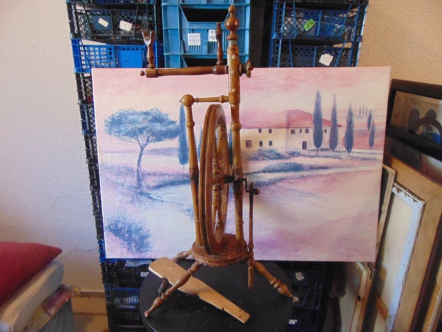 Spinrad Antik aus Holz Treebrett ist lose