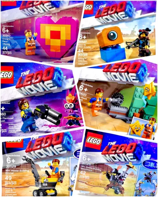 (Lot: 6 Polybags) LEGO Movie 2 Complete Theatre Exclusive Promo Party Favors