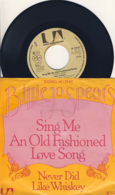 BILLIE JO SPEARS: Sing me an old fashioned love song  - 7" Single - 1976 - Rock