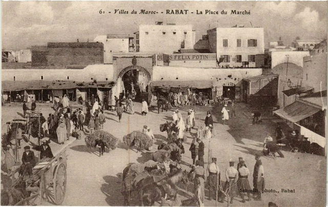 CPA AK MAROC RABAT - La Place du Marche (280409)